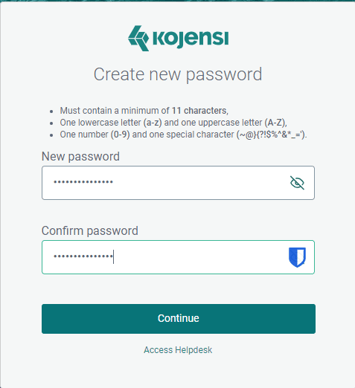 set password