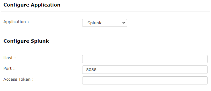 Splunk config settings